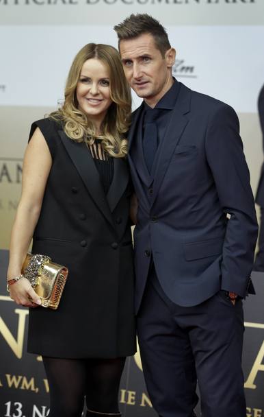 Miroslav Klose con la moglie Sylwia (Ap)